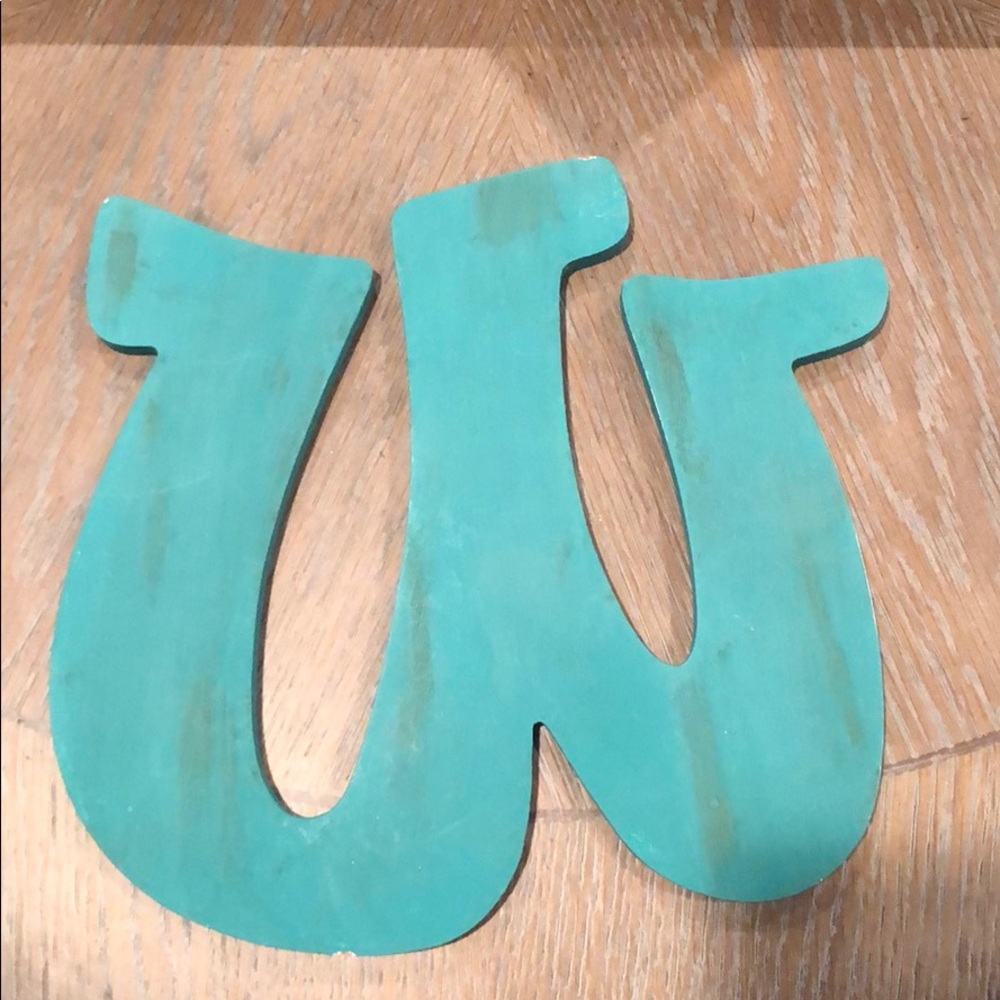 Letter W home decor